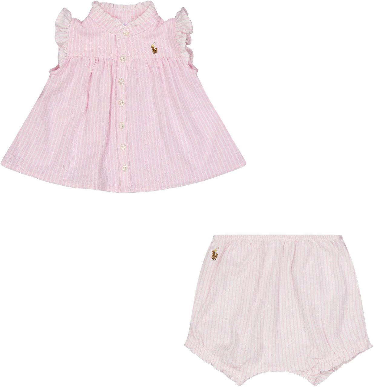 Ralph Lauren Ralph Lauren Baby Meisjes Setje In Licht Roze Roze