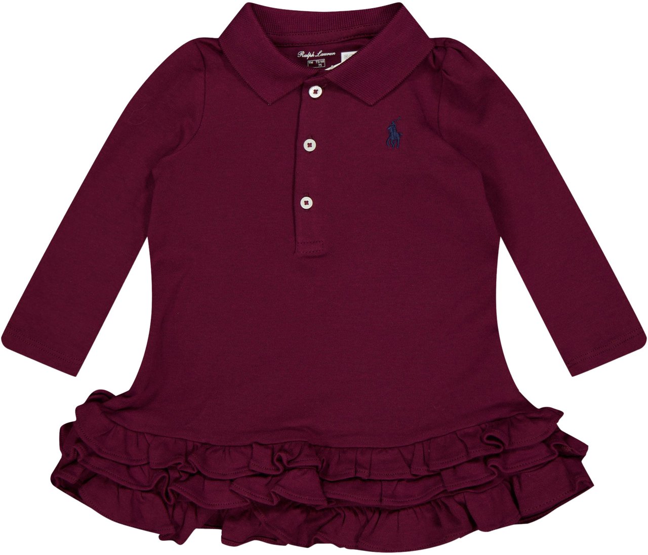 Ralph Lauren Ralph Lauren Baby Meisjes Jurk In Bordeaux Rood
