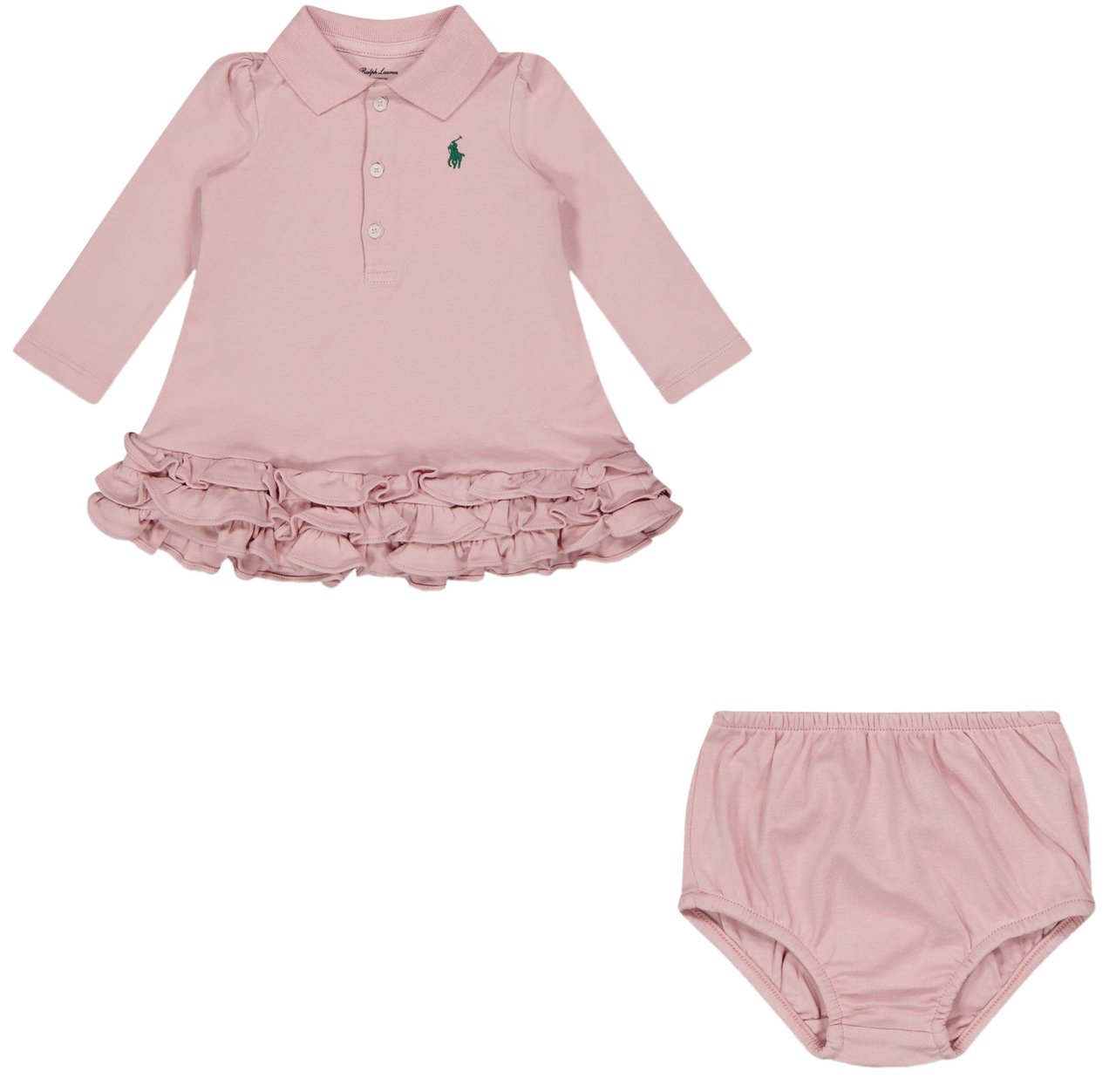 Ralph Lauren Ralph Lauren Baby Meisjes Jurk In Roze Roze
