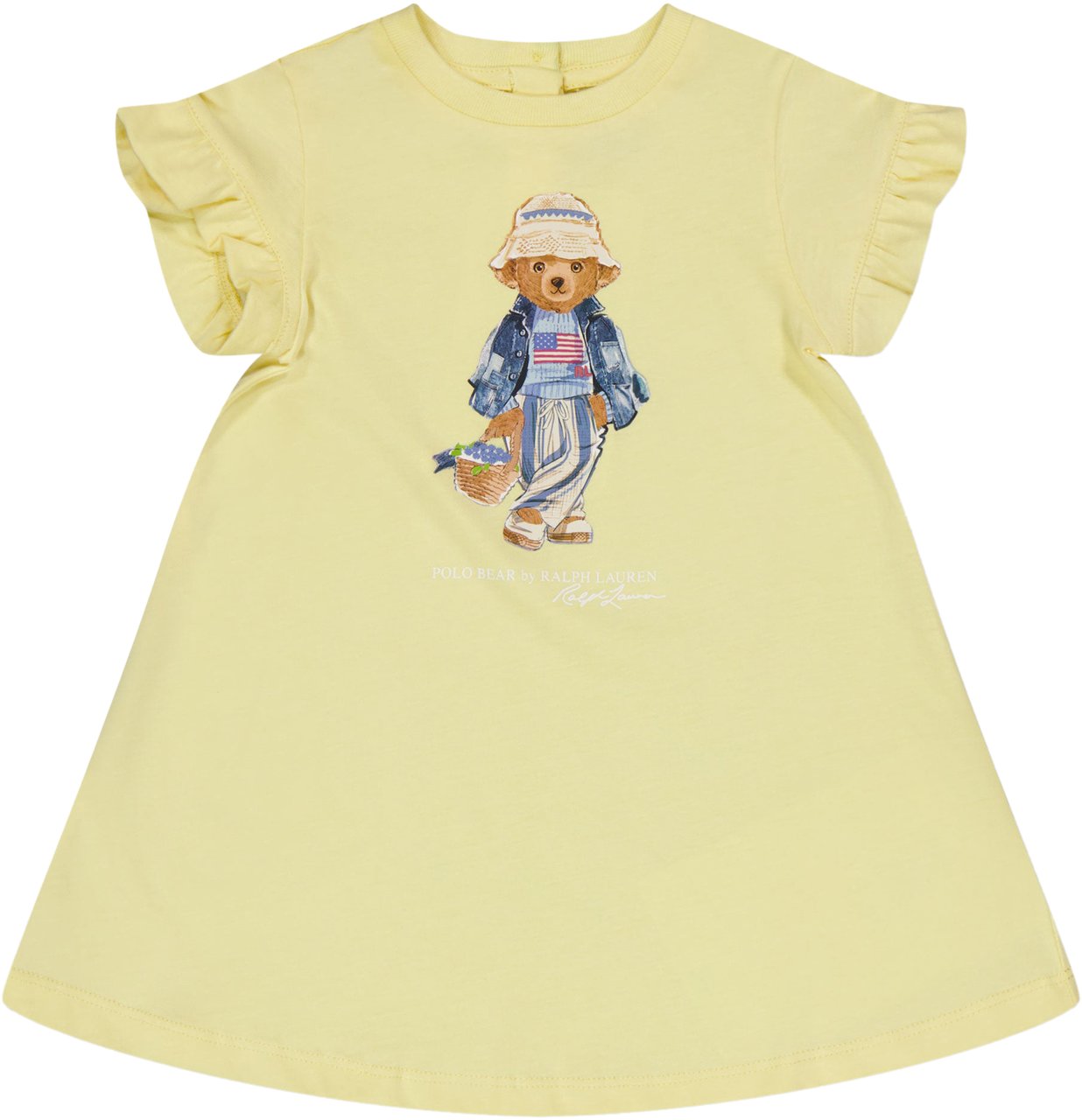 Ralph Lauren Ralph Lauren Baby Meisjes Jurk In Geel Geel