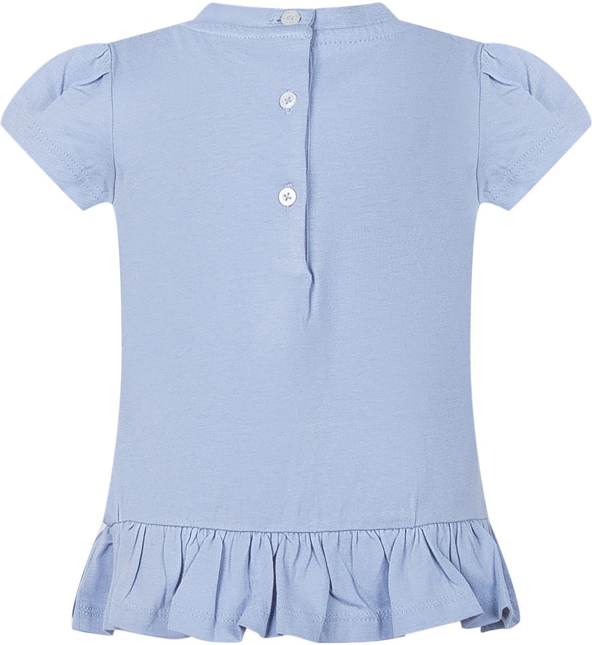 Ralph Lauren Completo Baby con T-shirt e Bloomer a Quadretti Lichtblauw