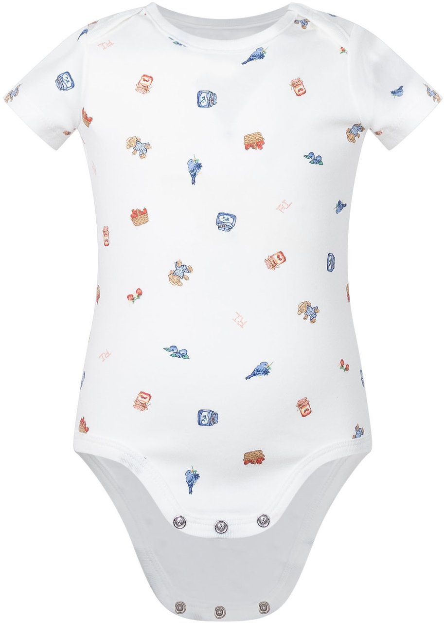 Ralph Lauren Body in Cotone con Stampa Allover Wit