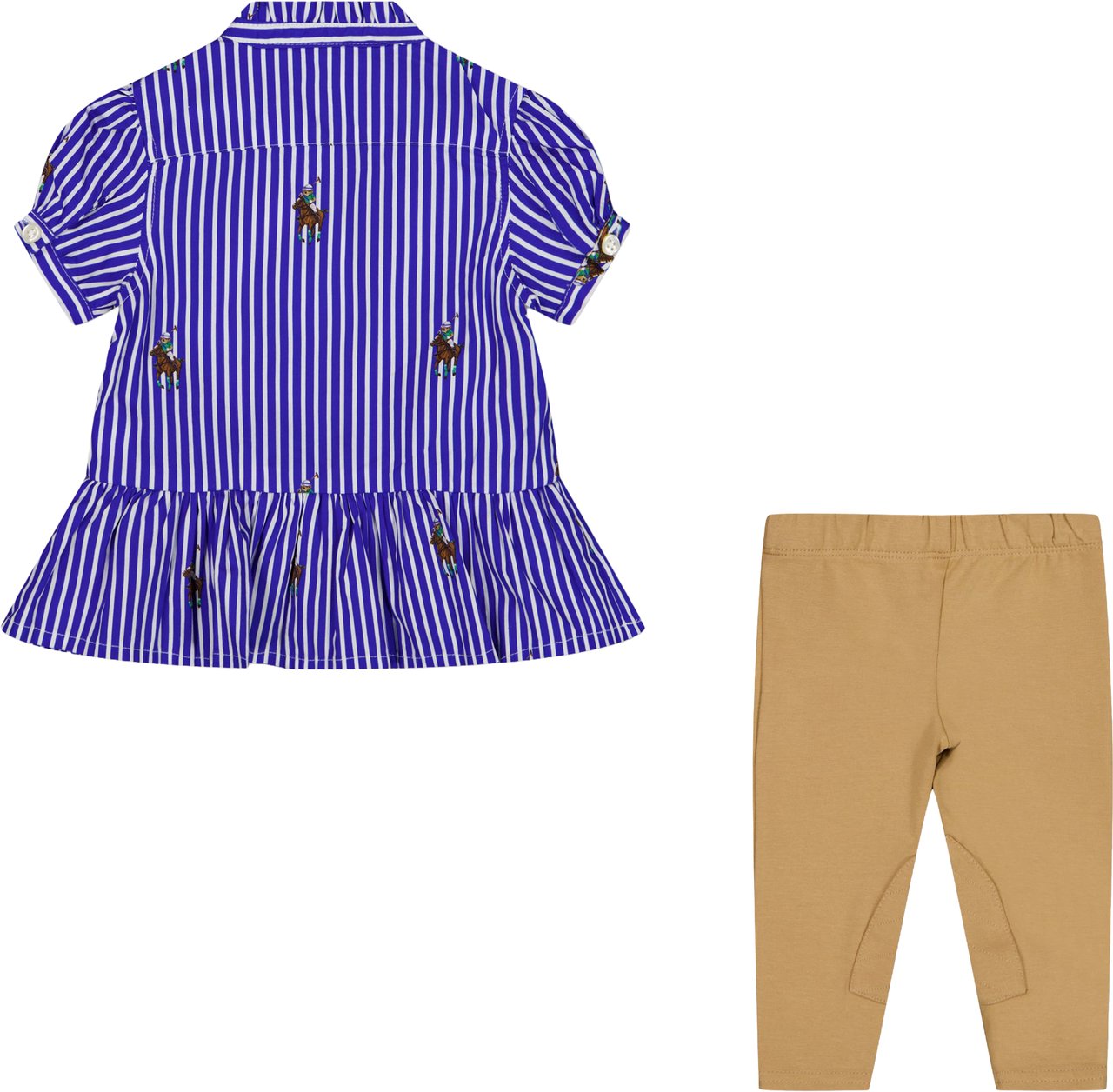 Ralph Lauren Baby Meisjes Setje In Blauw Blauw