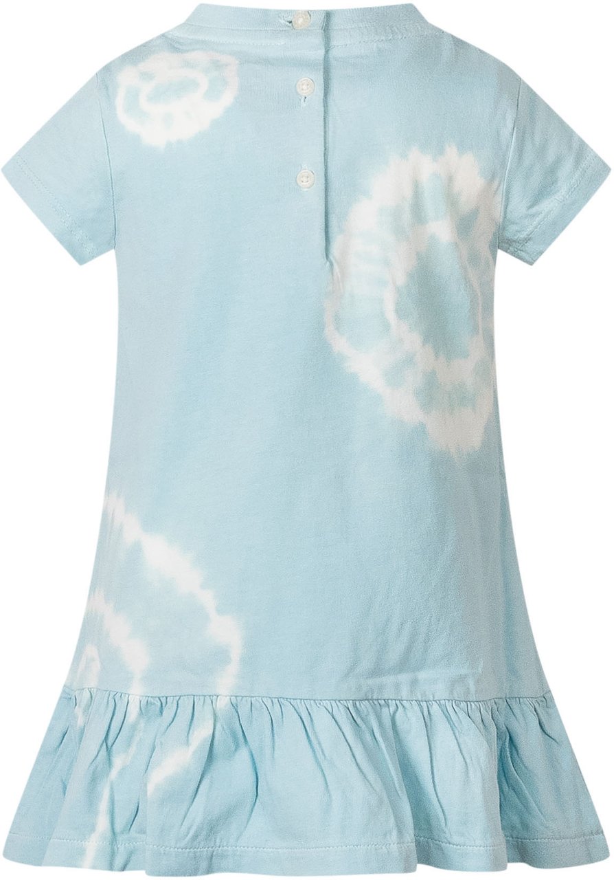 Ralph Lauren Abito in Jersey con Stampa Orso e Culotte Lichtblauw