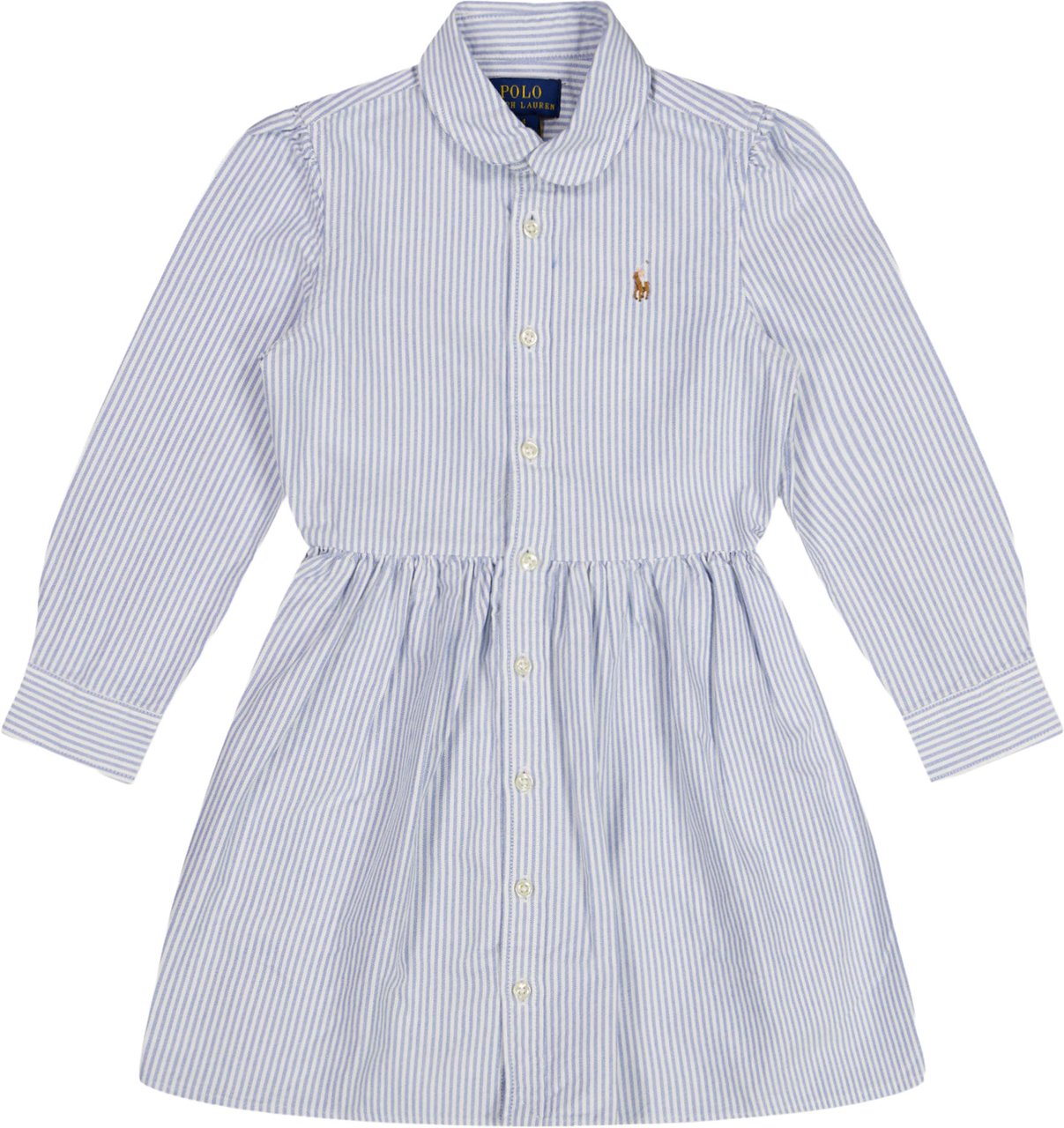 Ralph Lauren Kinder Meisjes Jurk In Licht Blauw Blauw
