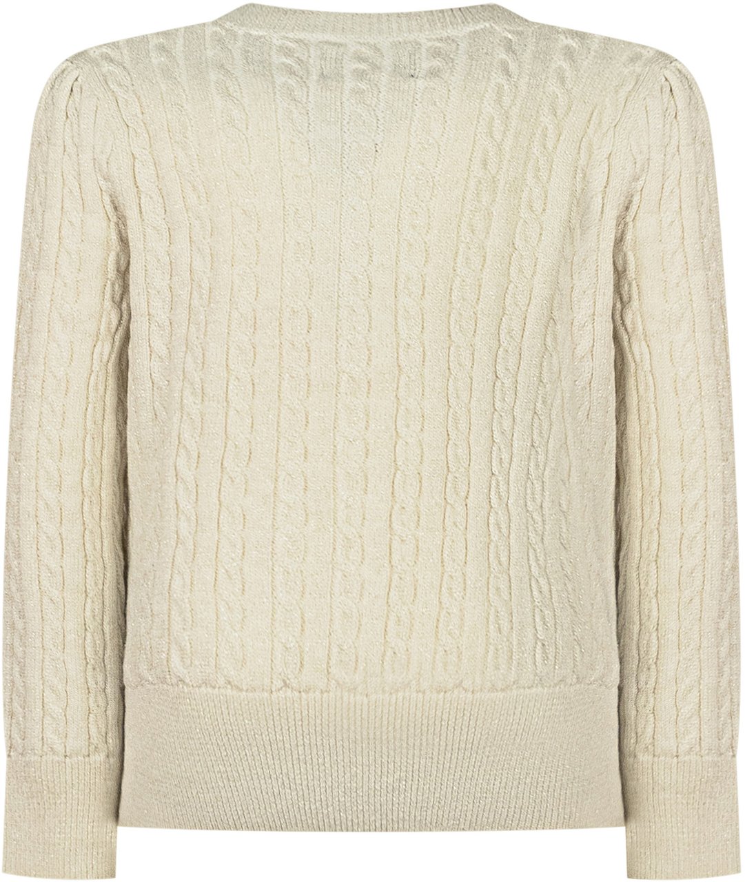 Ralph Lauren Polo Ralph Lauren Kids Cardigan in Maglia Cables Crema Wit