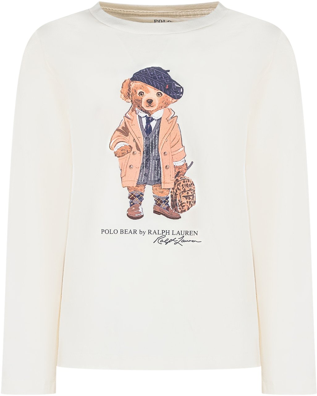 Ralph Lauren Ralph Lauren Kids Maglia con Orso Wit