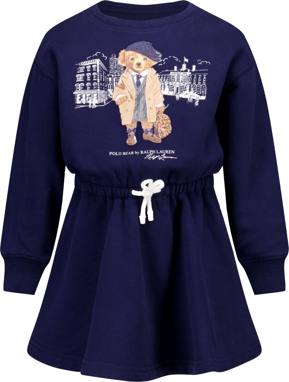 Ralph Lauren Ralph Lauren Kinder Meisjes Jurk In Navy Blauw