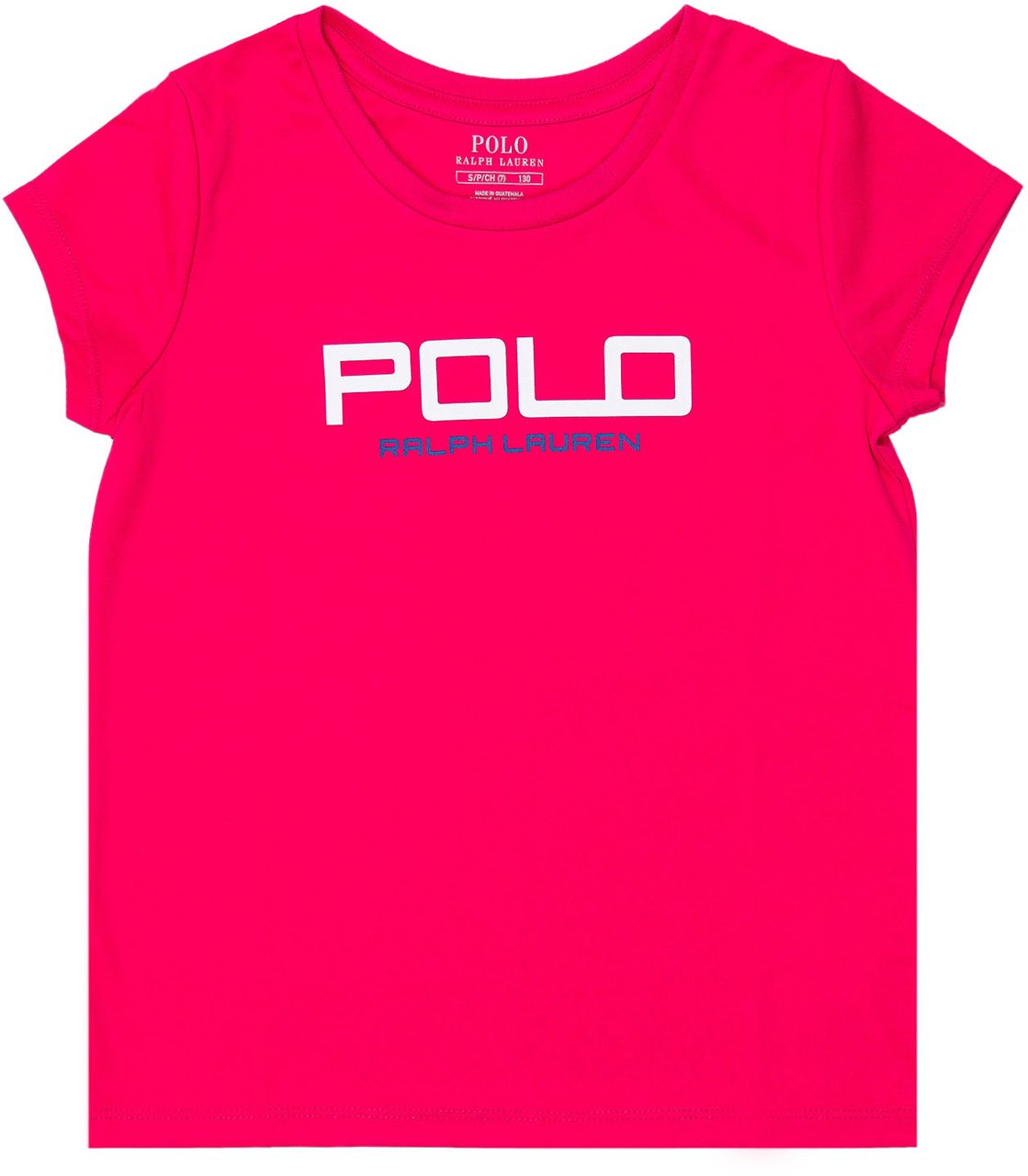 Ralph Lauren T-Shirt Logo Frontale Roze