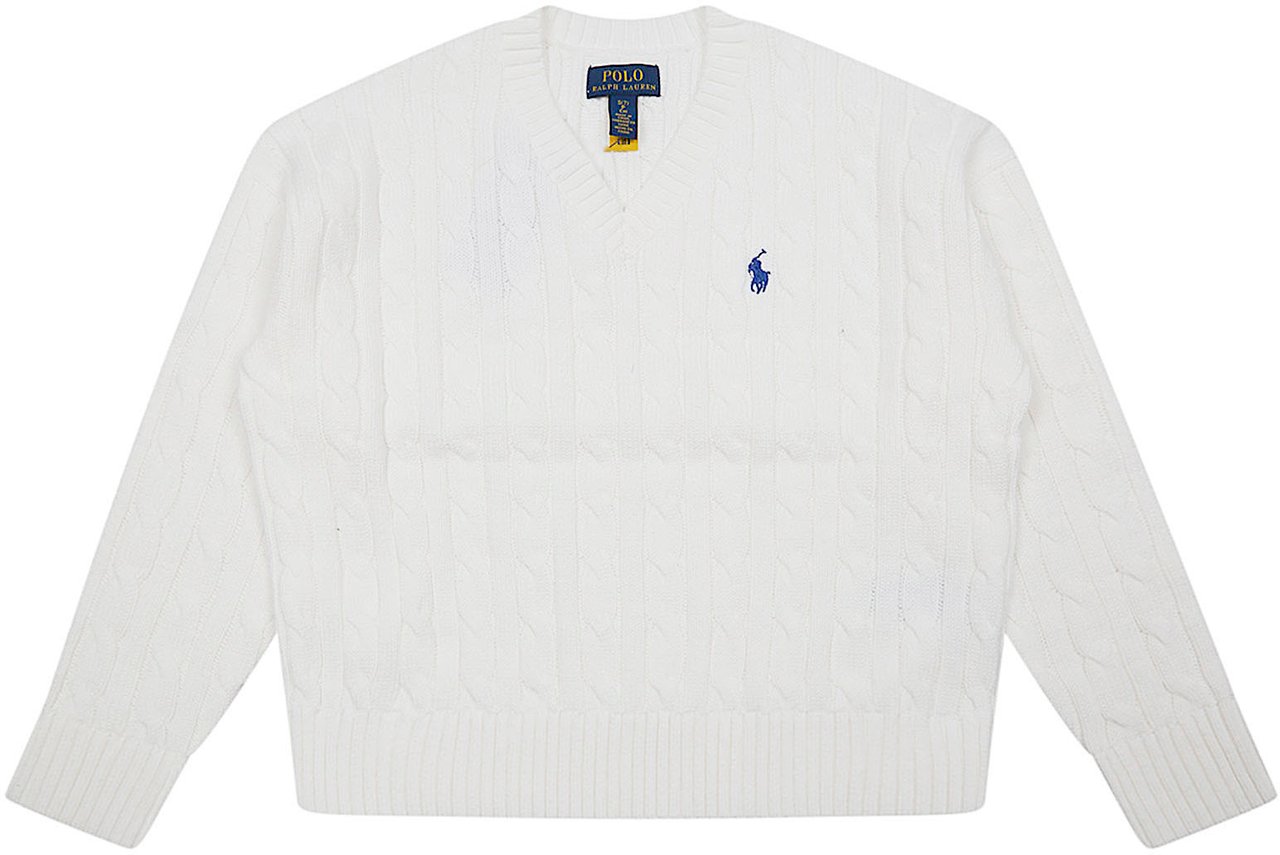 RALPH LAUREN KIDS SWEATER-PULLOVER Wit