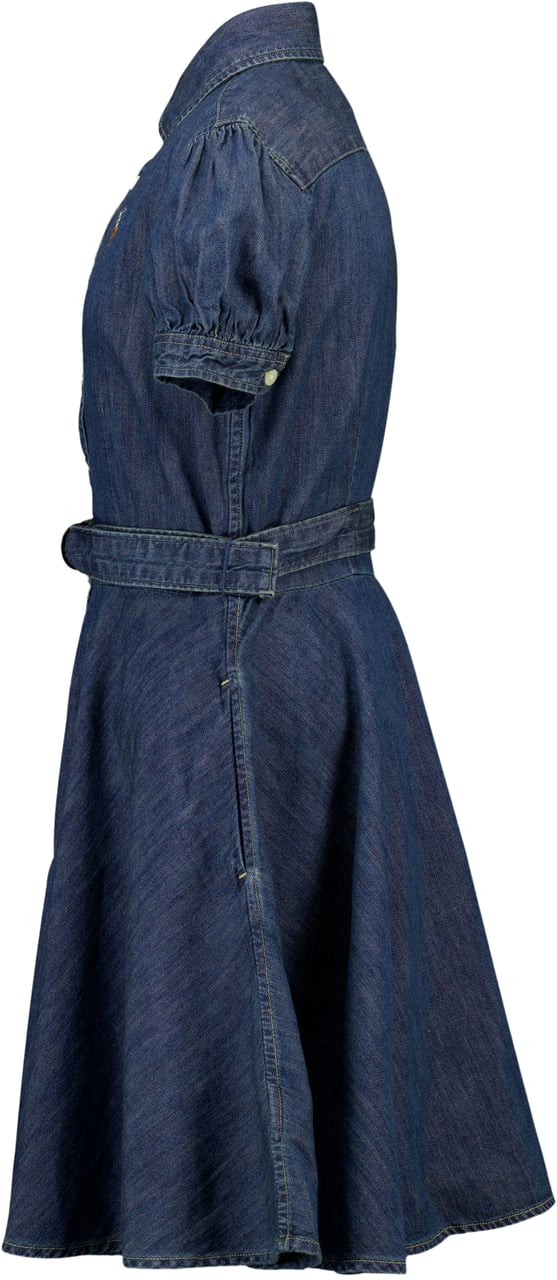 Ralph Lauren Ralph Lauren Kinder Meisjes Jurk In Jeans Blauw