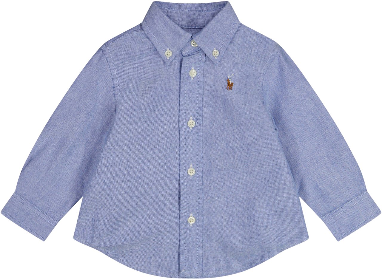 Ralph Lauren Ralph Lauren Baby Jongens Blouse In Licht Blauw Blauw