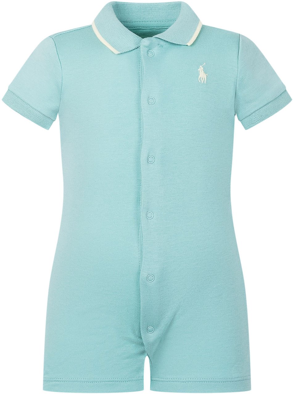 Ralph Lauren Tutina Polo Corta in Cotone Lichtblauw