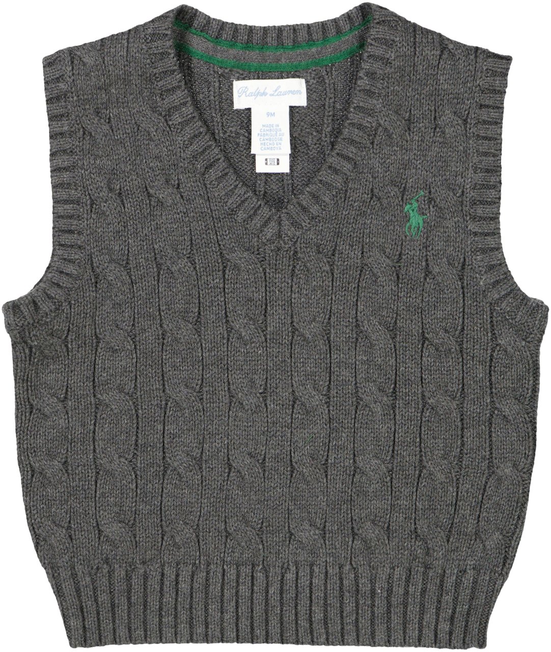 Ralph Lauren Ralph Lauren Baby Jongens Trui In Antraciet Zwart