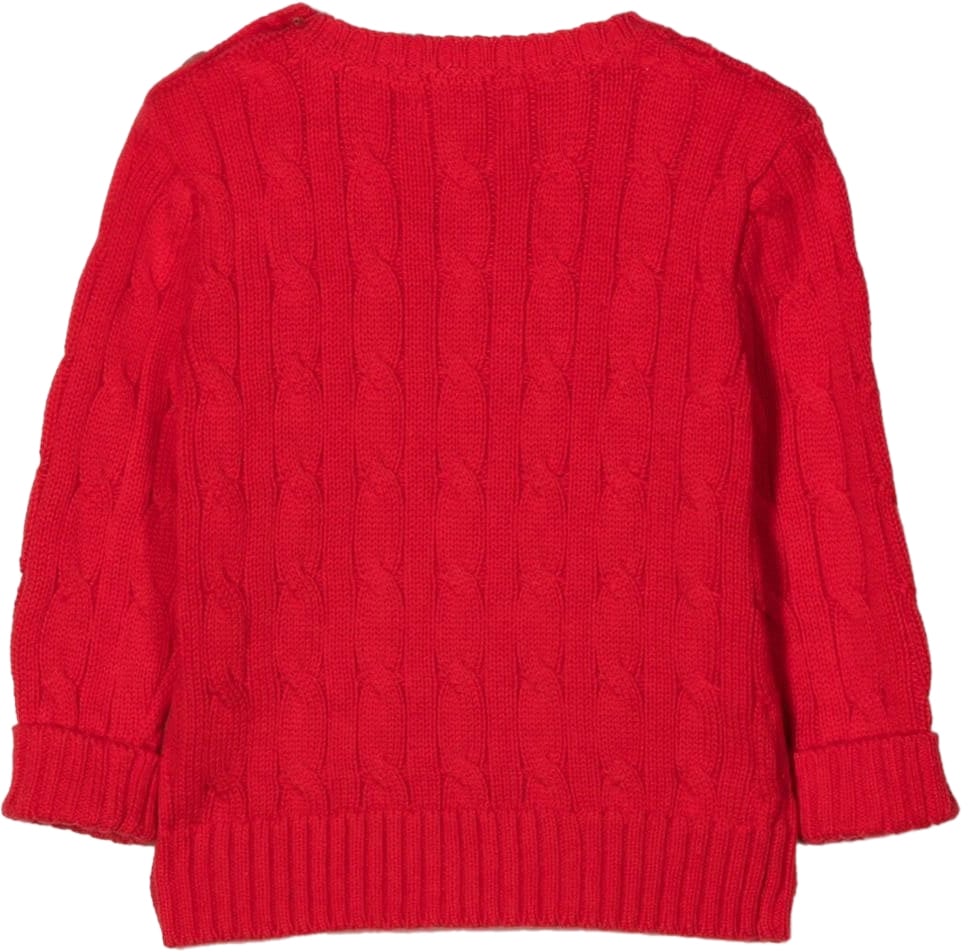 Ralph Lauren ls cable top sweater red Rood