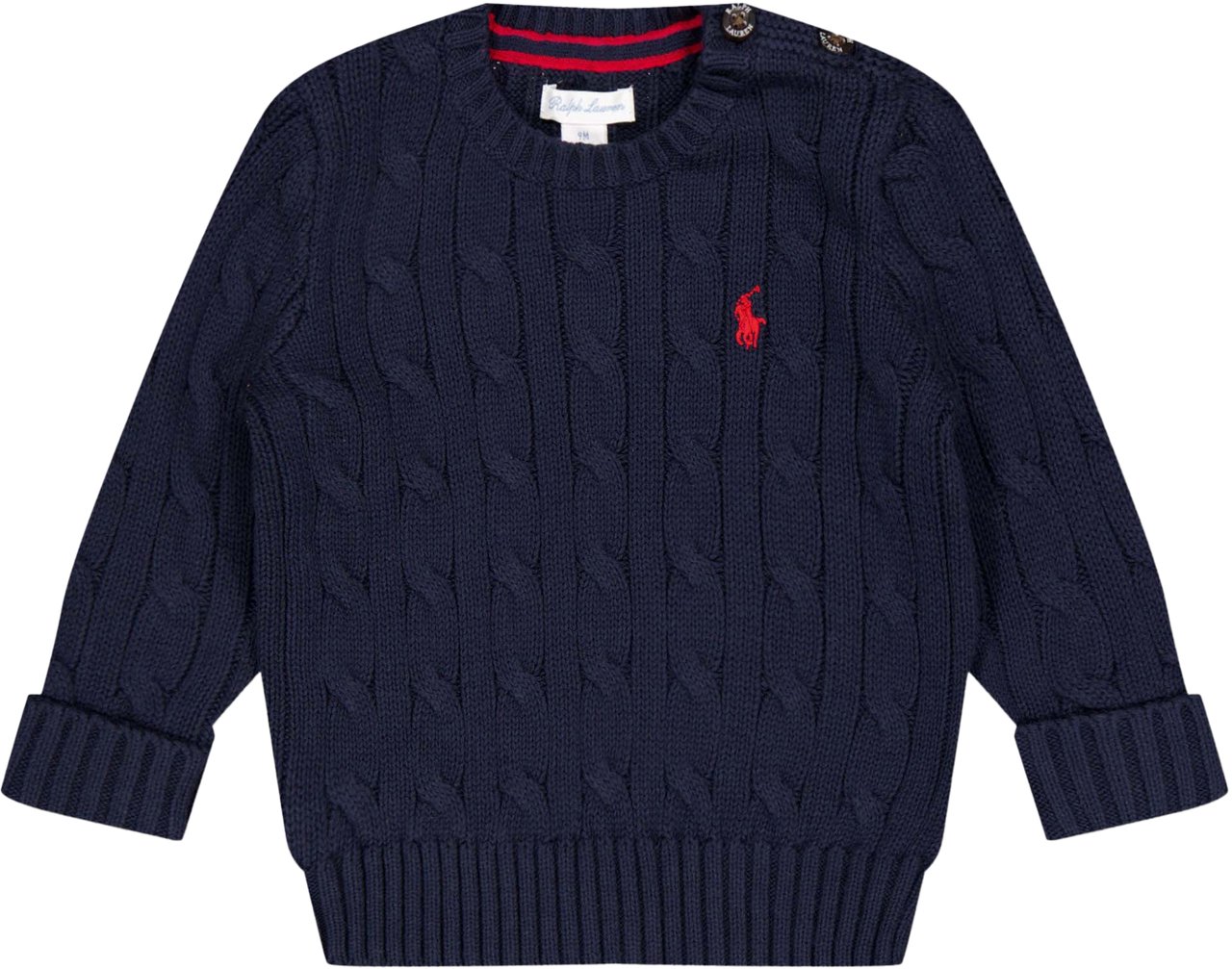 Ralph Lauren Ralph Lauren Baby Jongens Trui In Navy Blauw