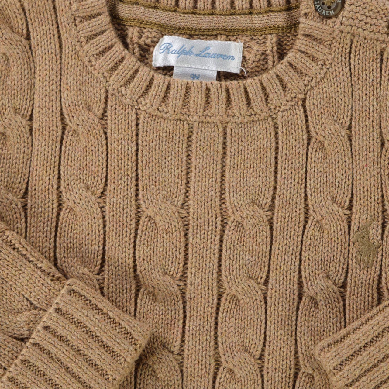 Ralph Lauren Ralph Lauren Baby Jongens Trui In Camel Taupe