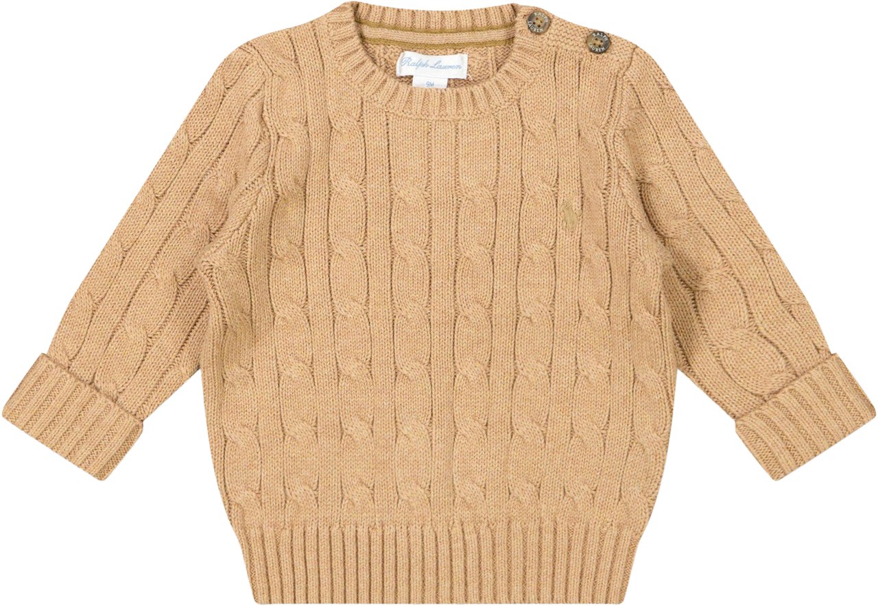 Ralph Lauren Ralph Lauren Baby Jongens Trui In Camel Taupe