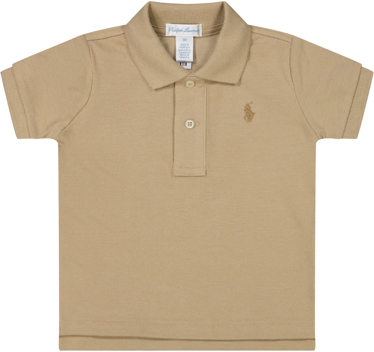 Ralph Lauren Ralph Lauren Baby Jongens Polo In Khaki Groen