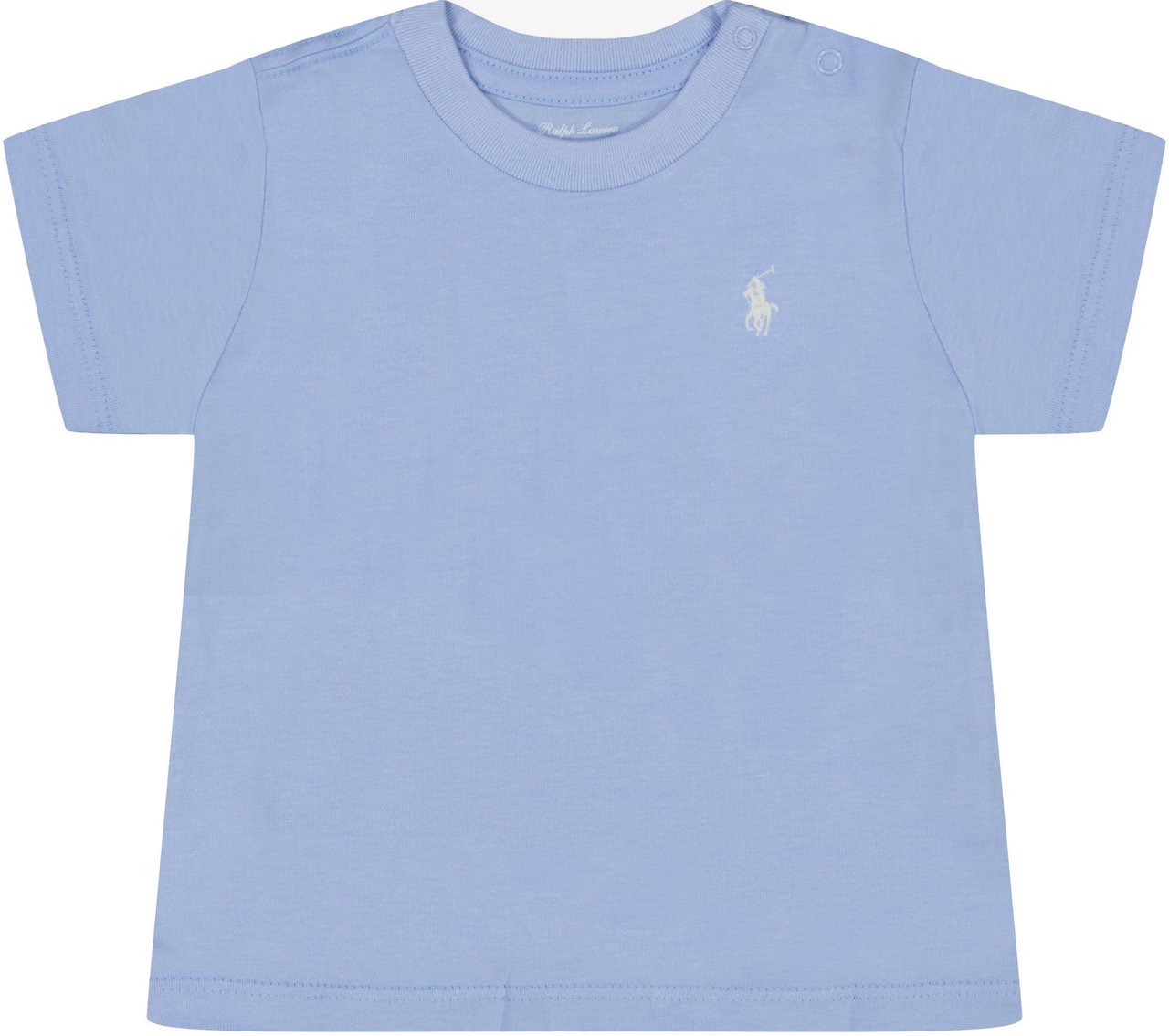 Ralph Lauren Ralph Lauren Baby Jongens T-Shirt In Licht Blauw Blauw