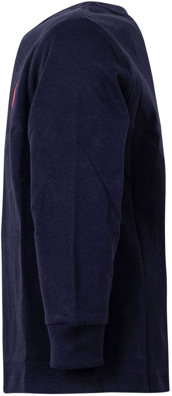 Ralph Lauren T-shirt a Maniche Lunghe con Logo Navy