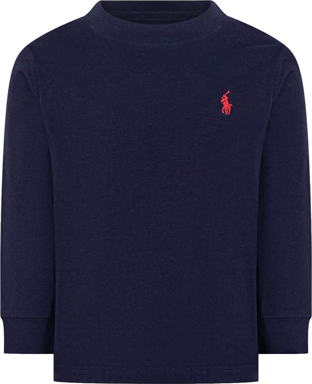 Ralph Lauren T-shirt a Maniche Lunghe con Logo Navy