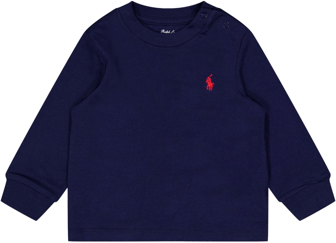 Ralph Lauren Ralph Lauren Baby Jongens T-Shirt In Navy Blauw