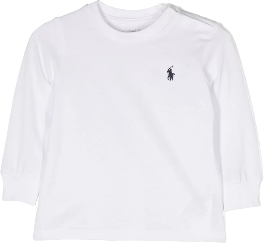Ralph Lauren ls knit tshirt white Wit