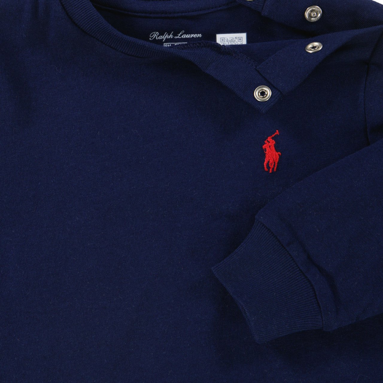 Ralph Lauren Ralph Lauren Baby Jongens T-Shirt In Navy Blauw