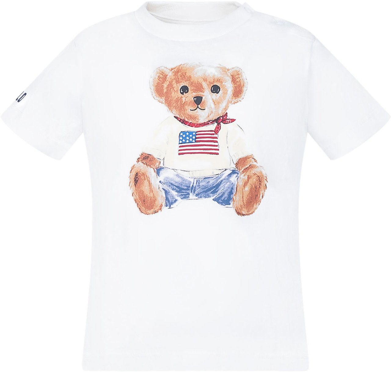 Ralph Lauren T-shirt con Stampa Polo Bear Wit