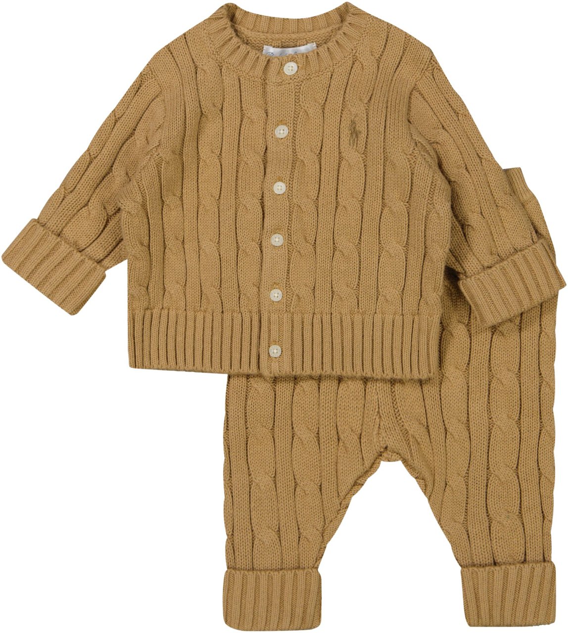 Ralph Lauren Ralph Lauren Baby Unisex Setje In Camel Taupe