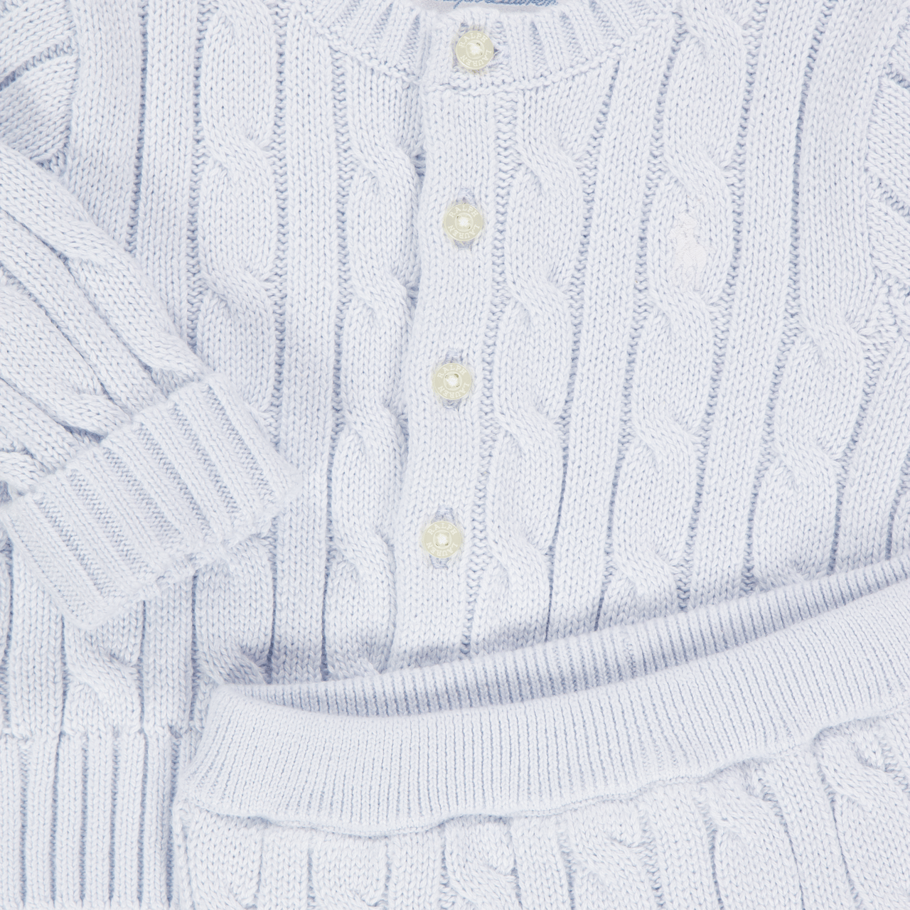 Ralph Lauren Ralph Lauren Baby Unisex Setje In Licht Blauw Blauw