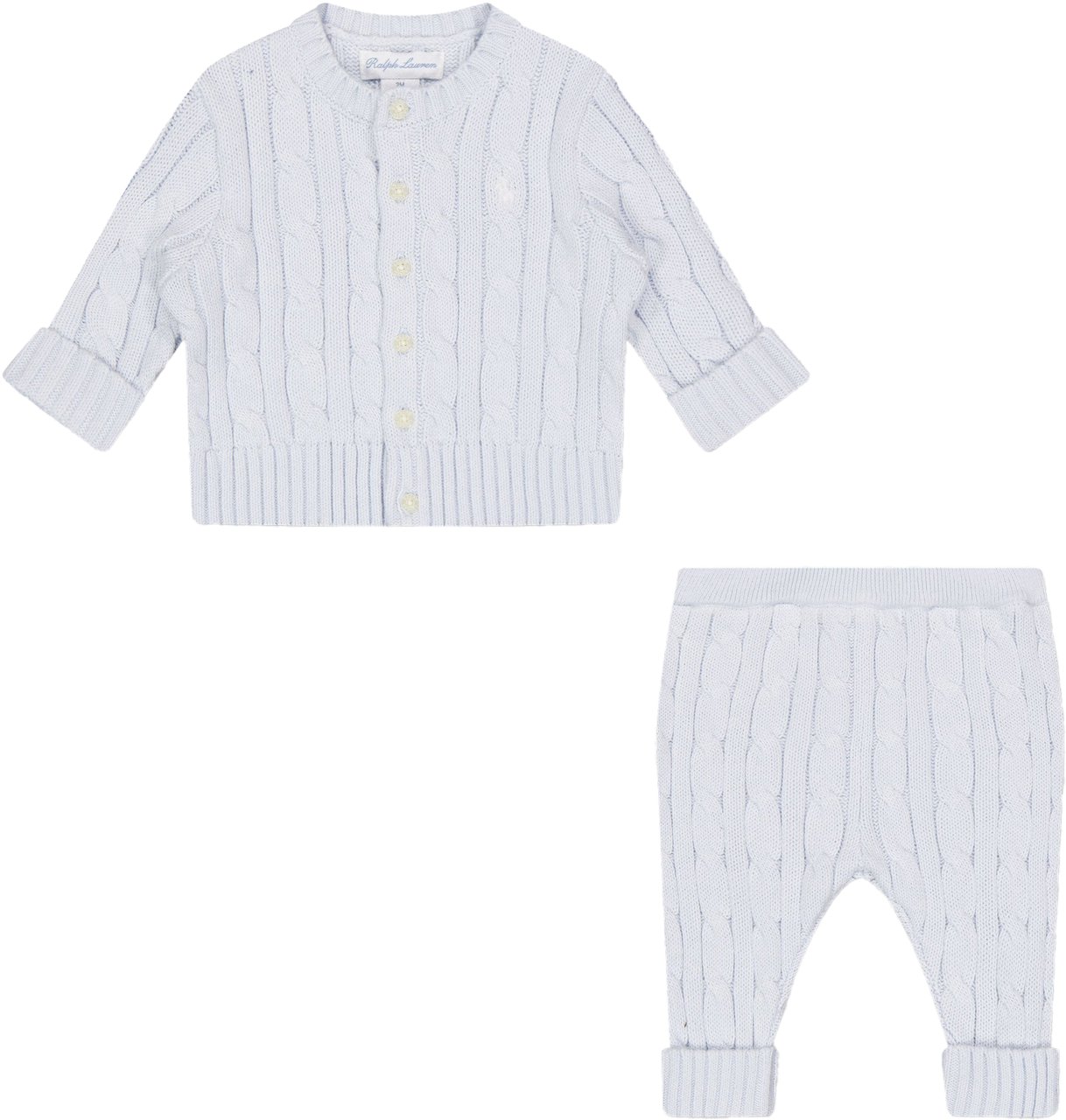 Ralph Lauren Ralph Lauren Baby Unisex Setje In Licht Blauw Blauw