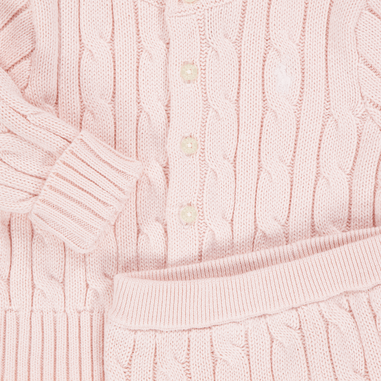 Ralph Lauren Ralph Lauren Baby Unisex Setje In Licht Roze Roze