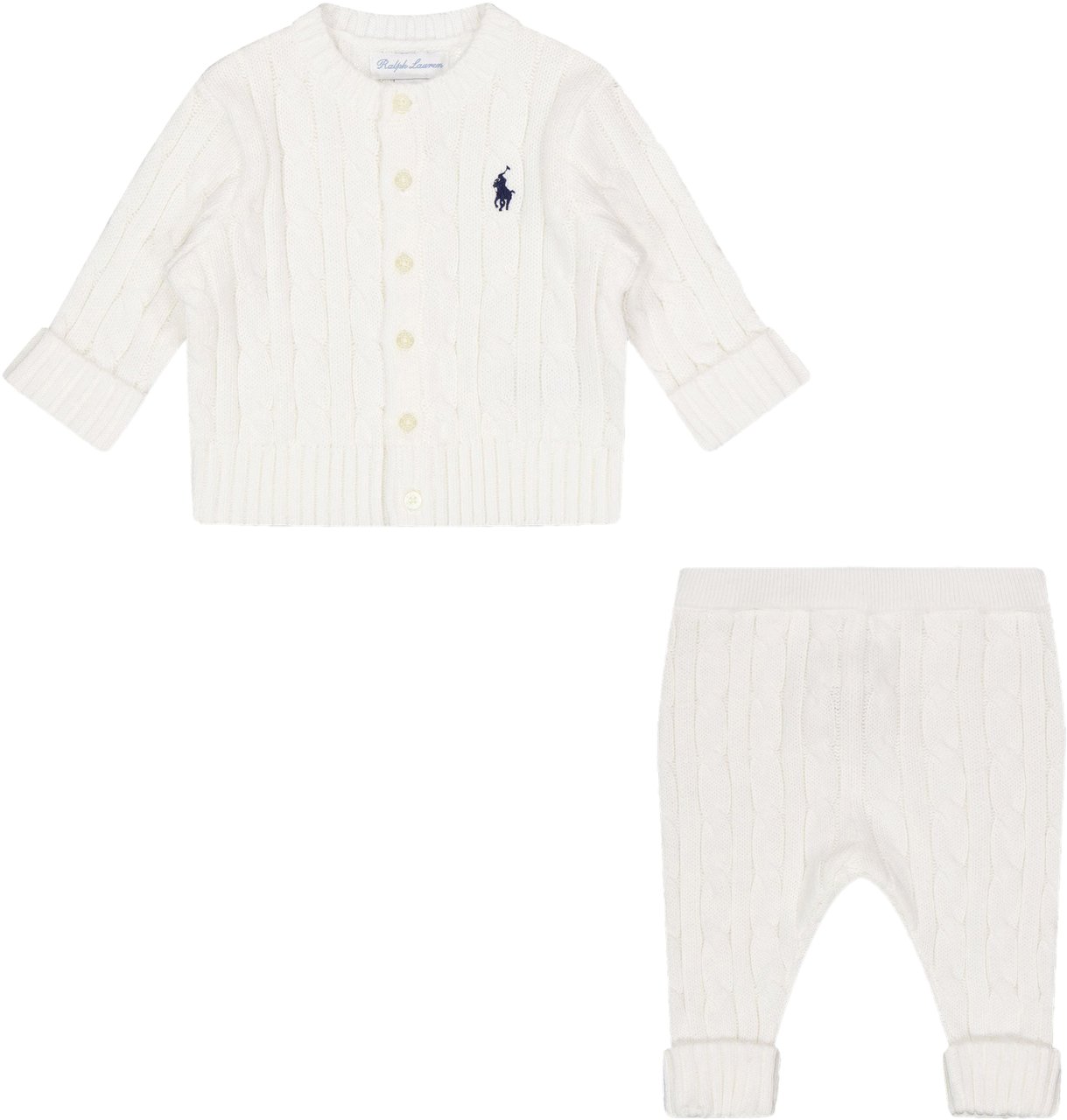 Ralph Lauren Ralph Lauren Baby Unisex Setje In Wit Wit