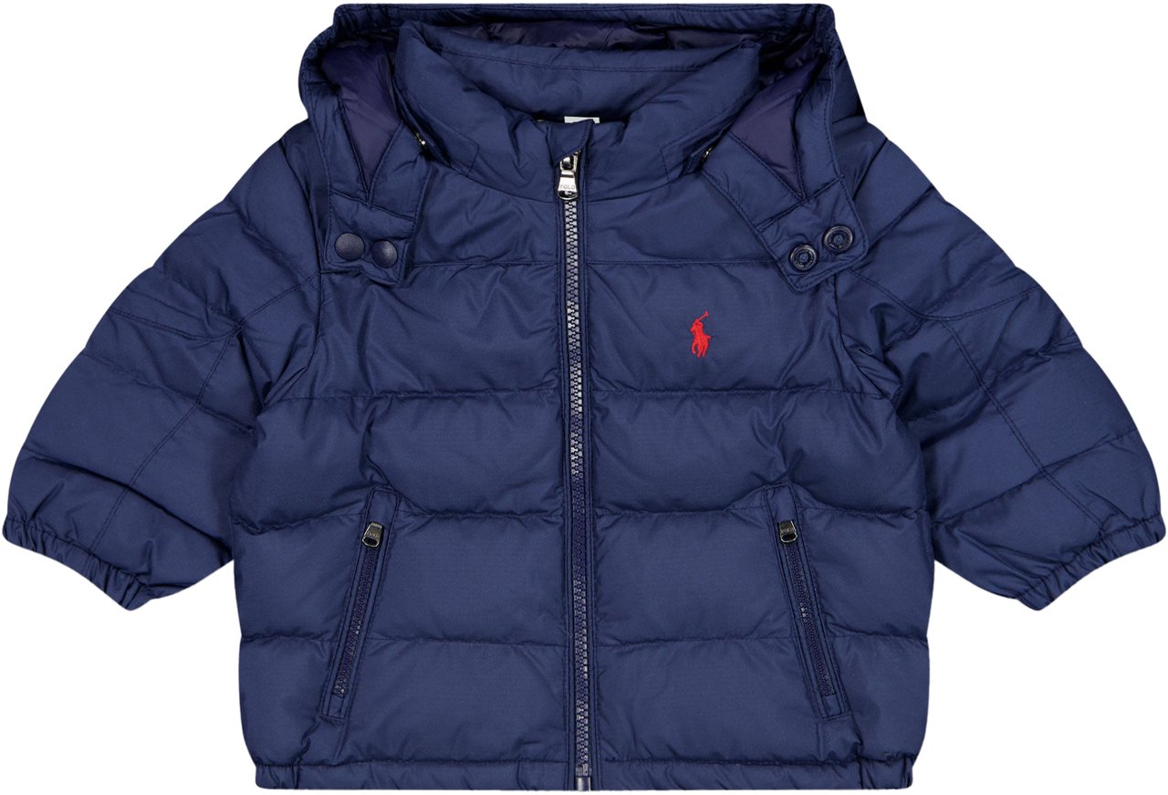 Ralph Lauren Ralph Lauren Baby Jongens Winterjas In Navy Blauw