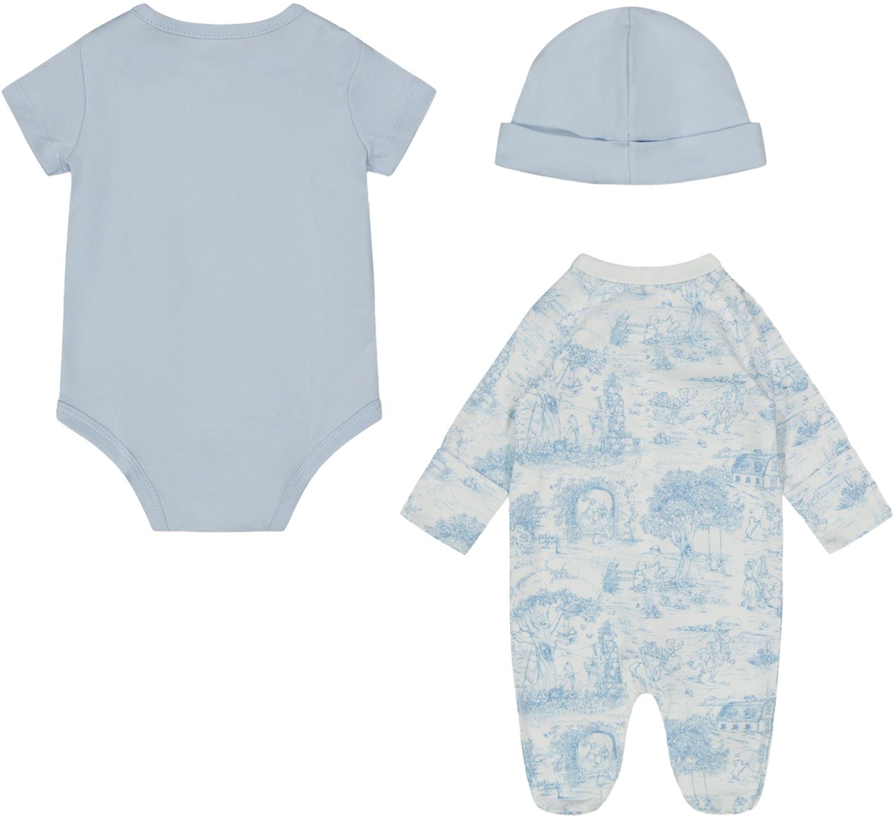 Ralph Lauren Ralph Lauren Baby Jongens Setje In Licht Blauw Blauw