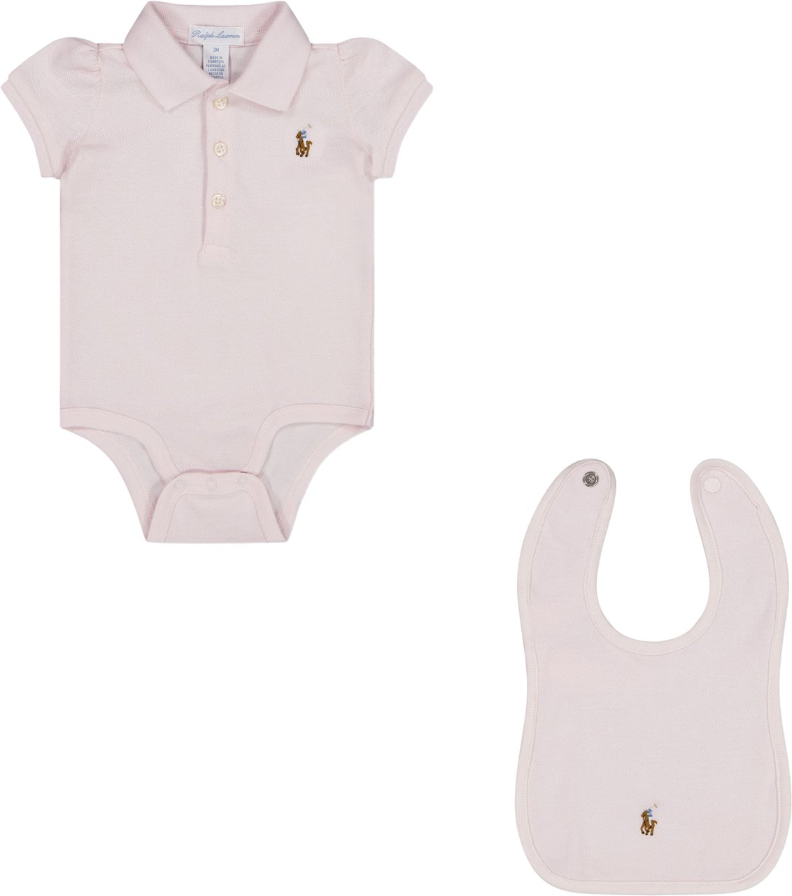 Ralph Lauren Ralph Lauren Baby Unisex Rompertje In Licht Roze Roze
