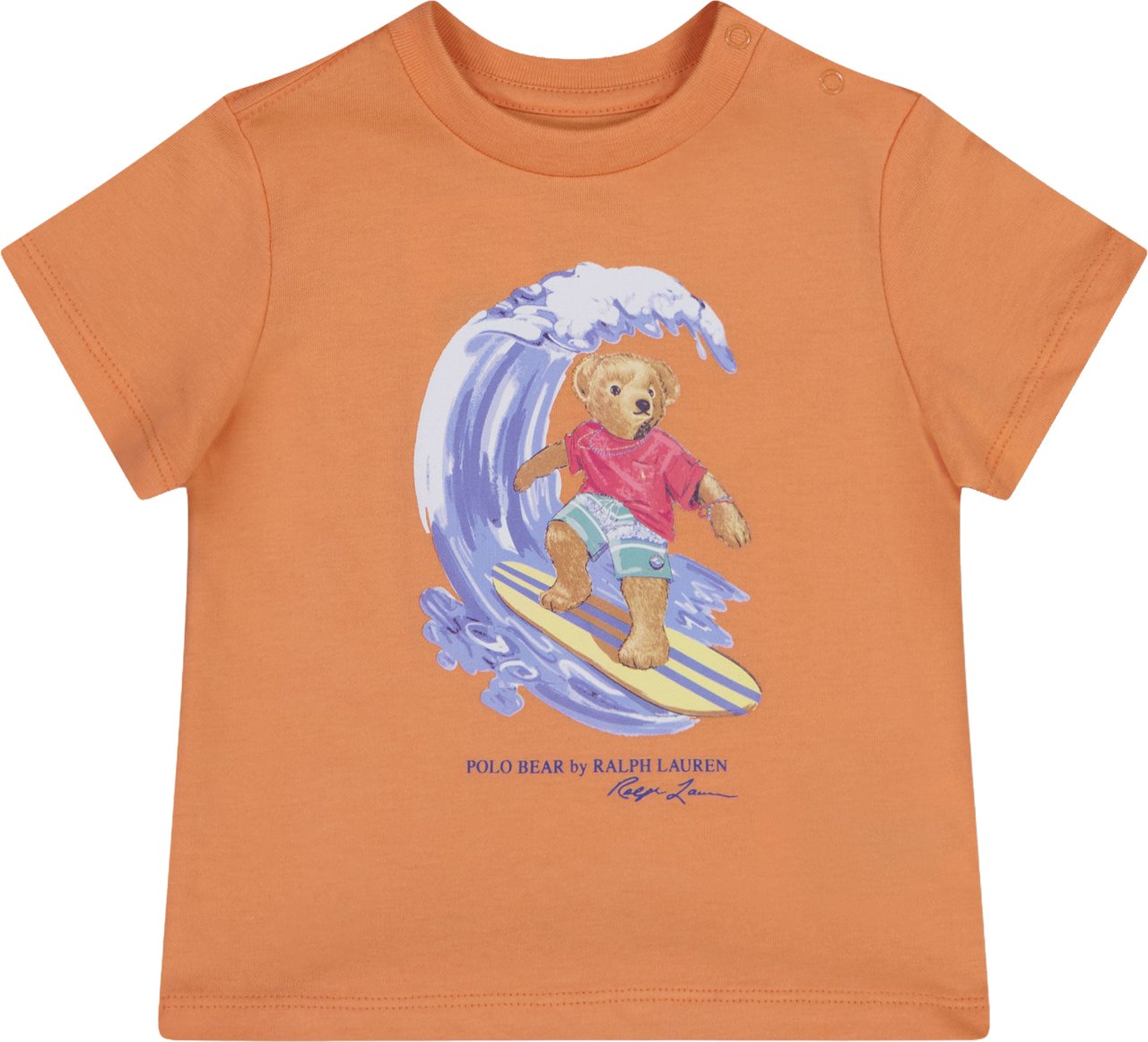Ralph Lauren Baby Jongens T-Shirt In Zalm Roze