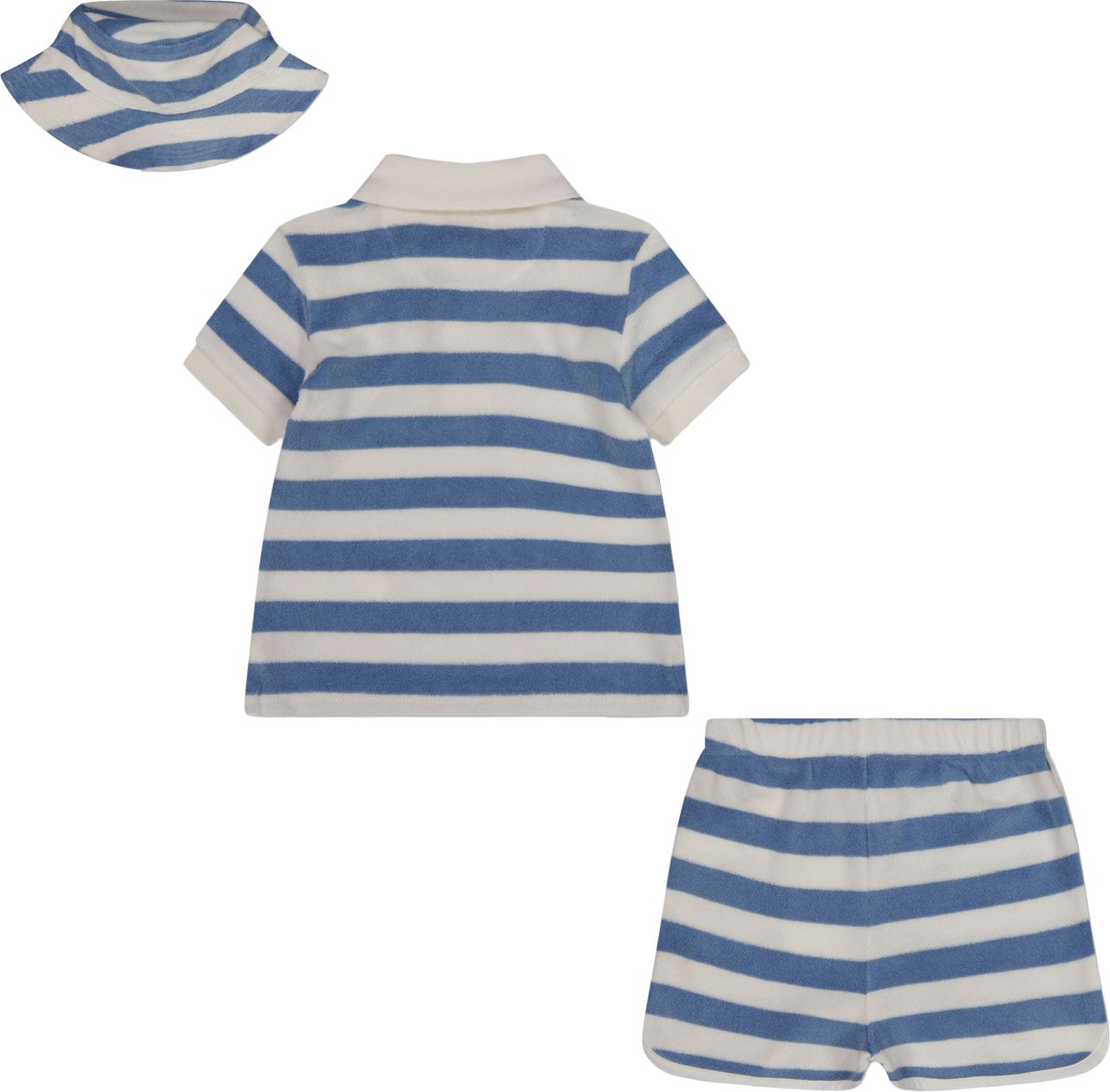 Ralph Lauren Baby Jongens Setje In Licht Blauw Blauw