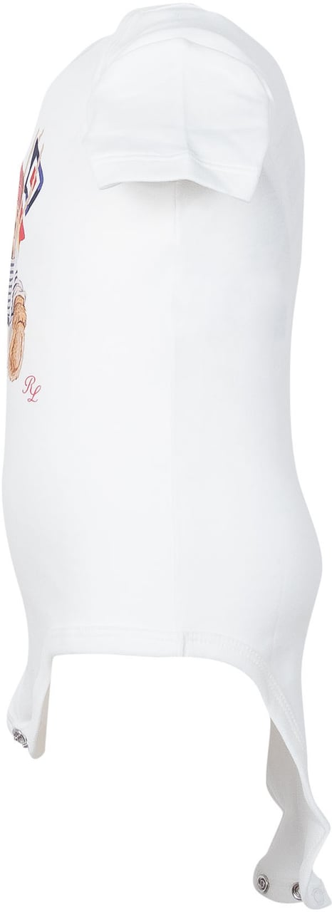 Ralph Lauren Body in Jersey con Stampa Orsetto Wit