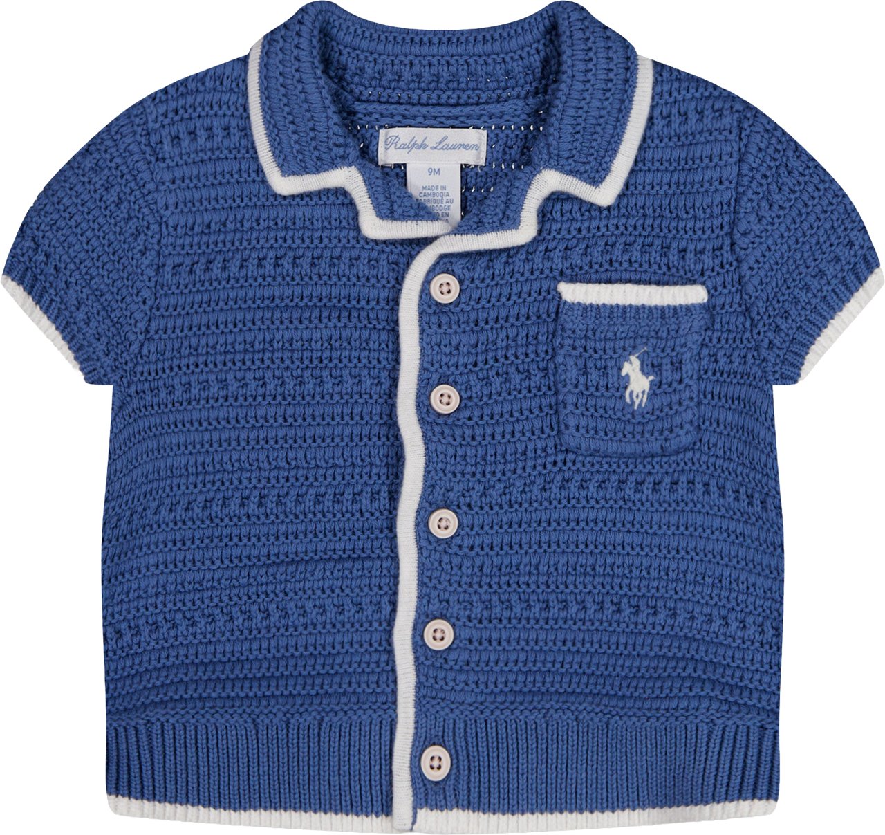 Ralph Lauren Ralph Lauren Baby Jongens Setje In Donker Blauw Blauw