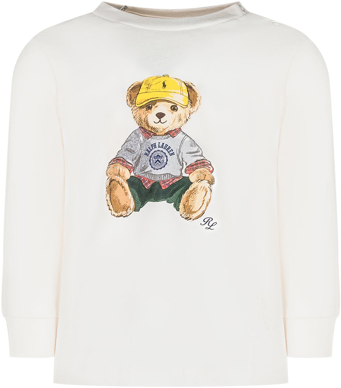Ralph Lauren Ralph Lauren Kids Maglia con Orso Wit
