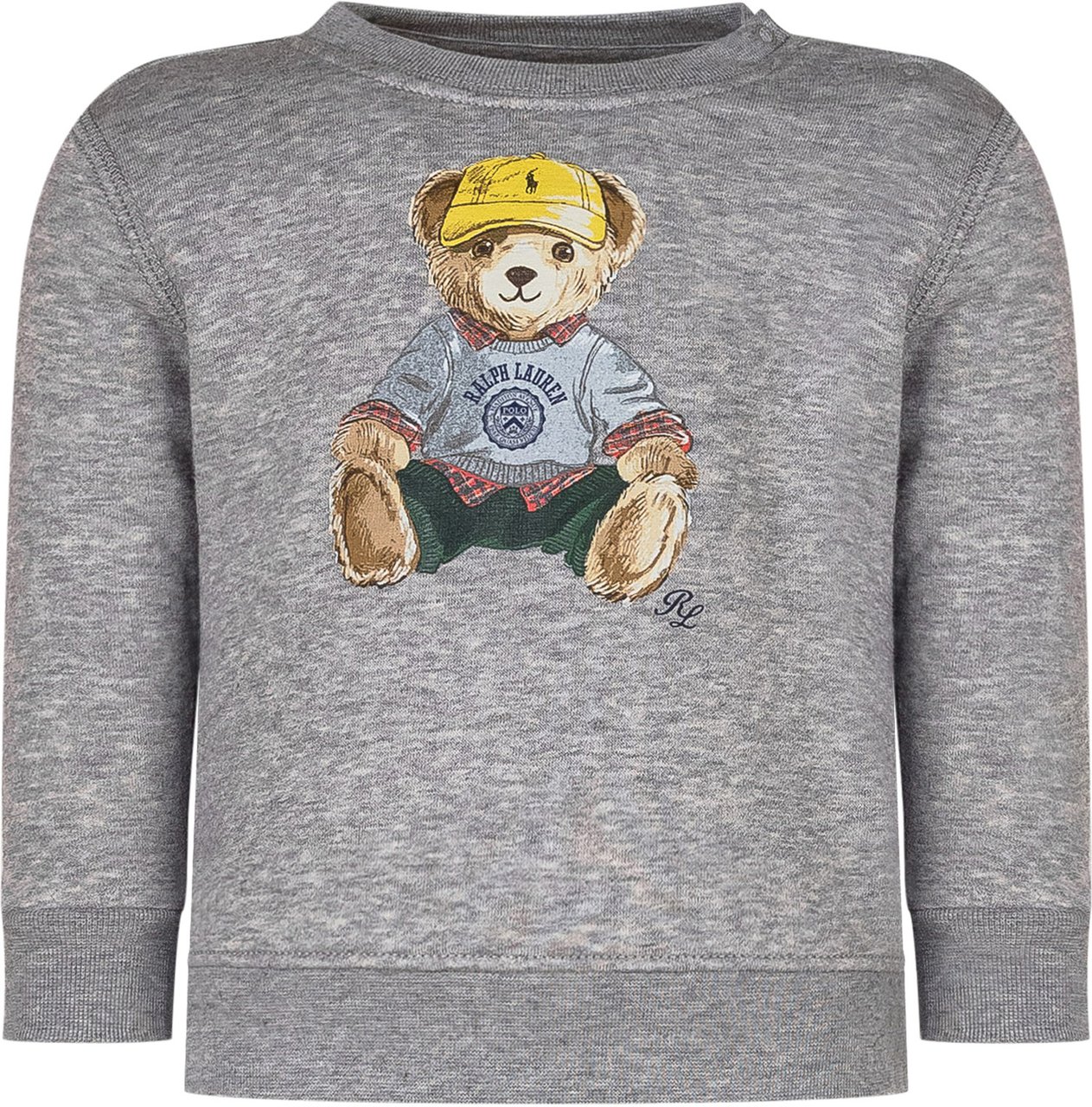 Ralph Lauren Ralph Lauren Kids Felpa Grigia con Orso Grijs