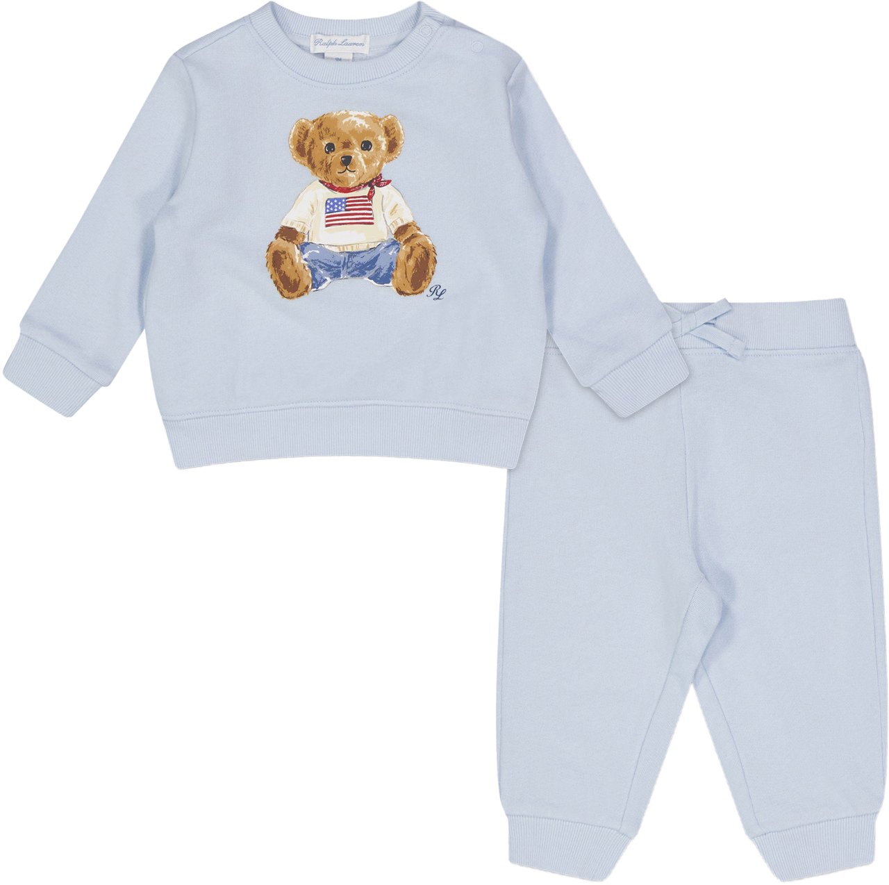 Ralph Lauren Ralph Lauren Baby Jongens Joggingpak In Licht Blauw Blauw