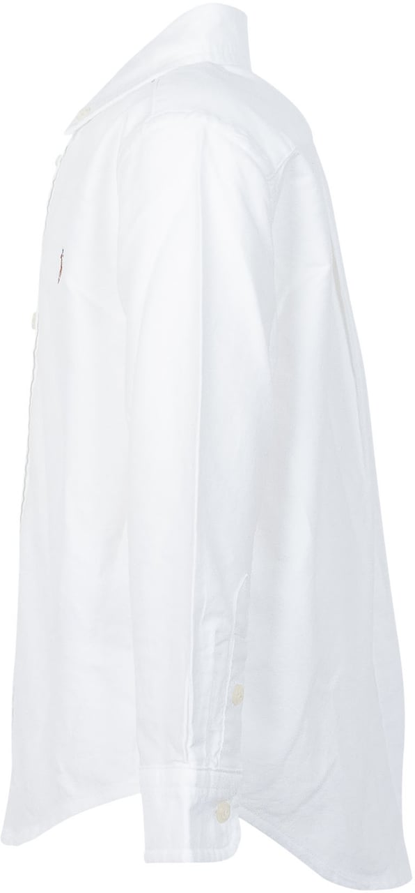 Ralph Lauren Camicia in Cotone con Colletto Button-Down Wit