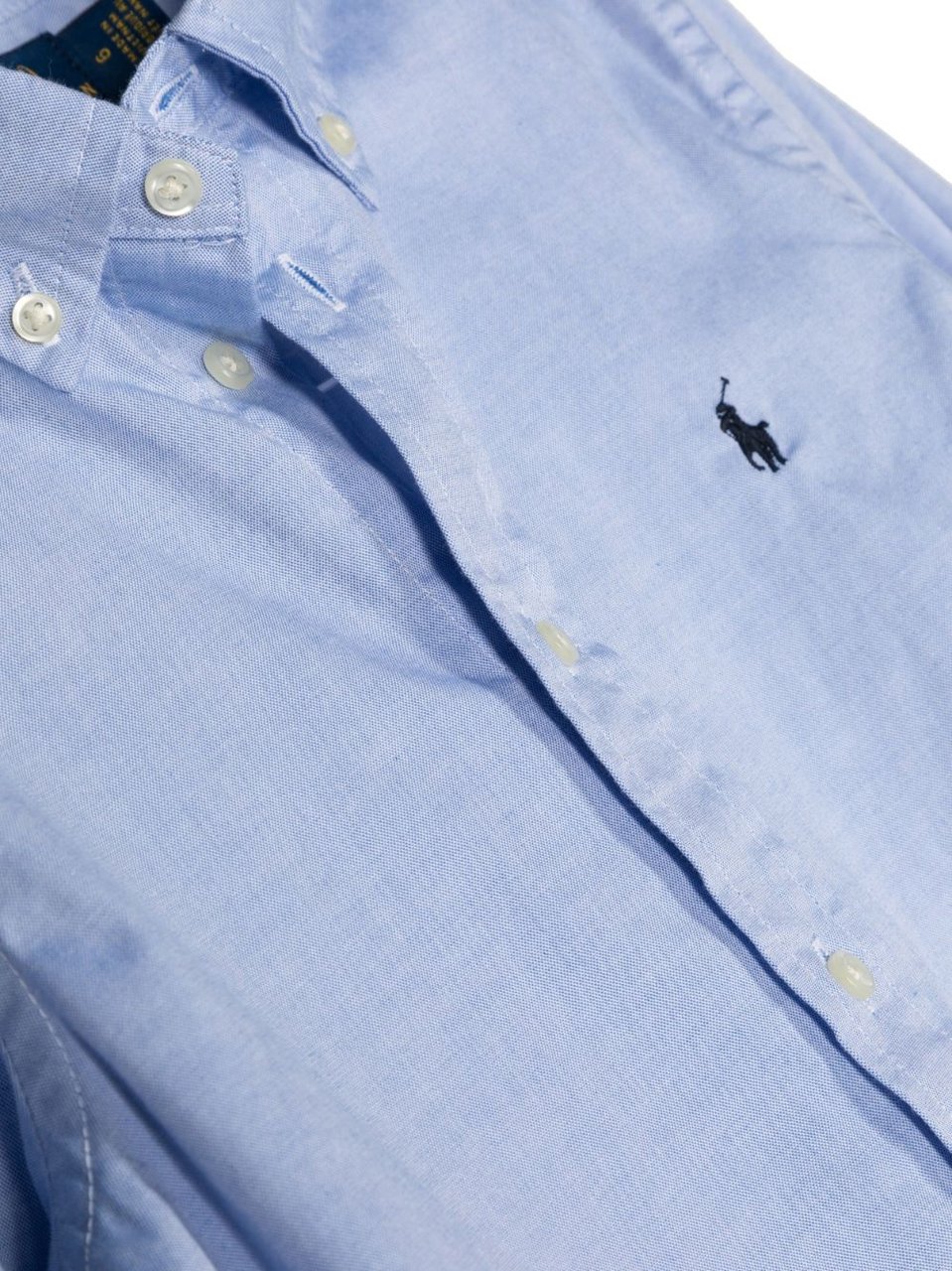 Ralph Lauren slim fit top blue Blauw