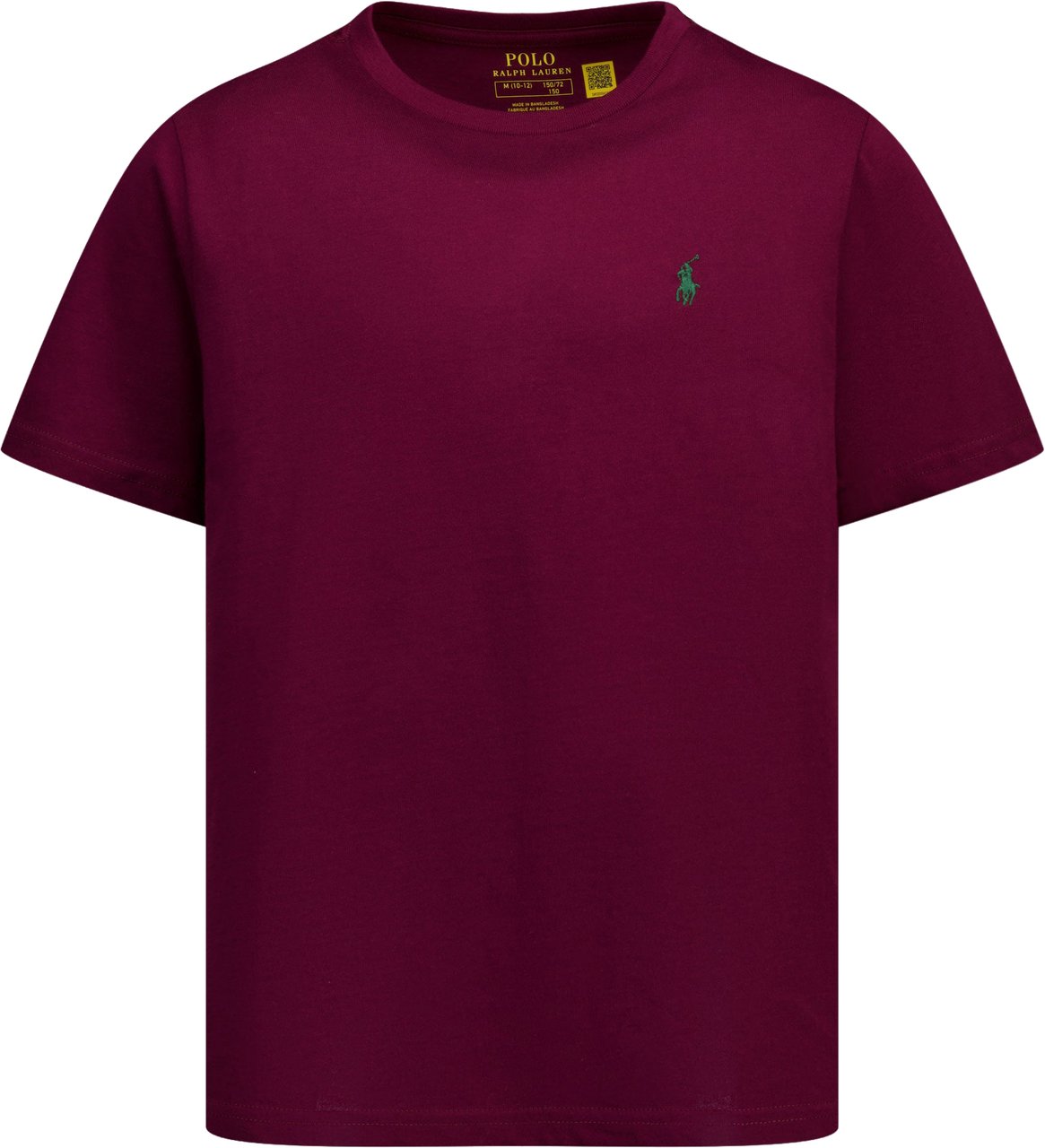 Ralph Lauren Kinder Jongens T-Shirt In Bordeaux Rood