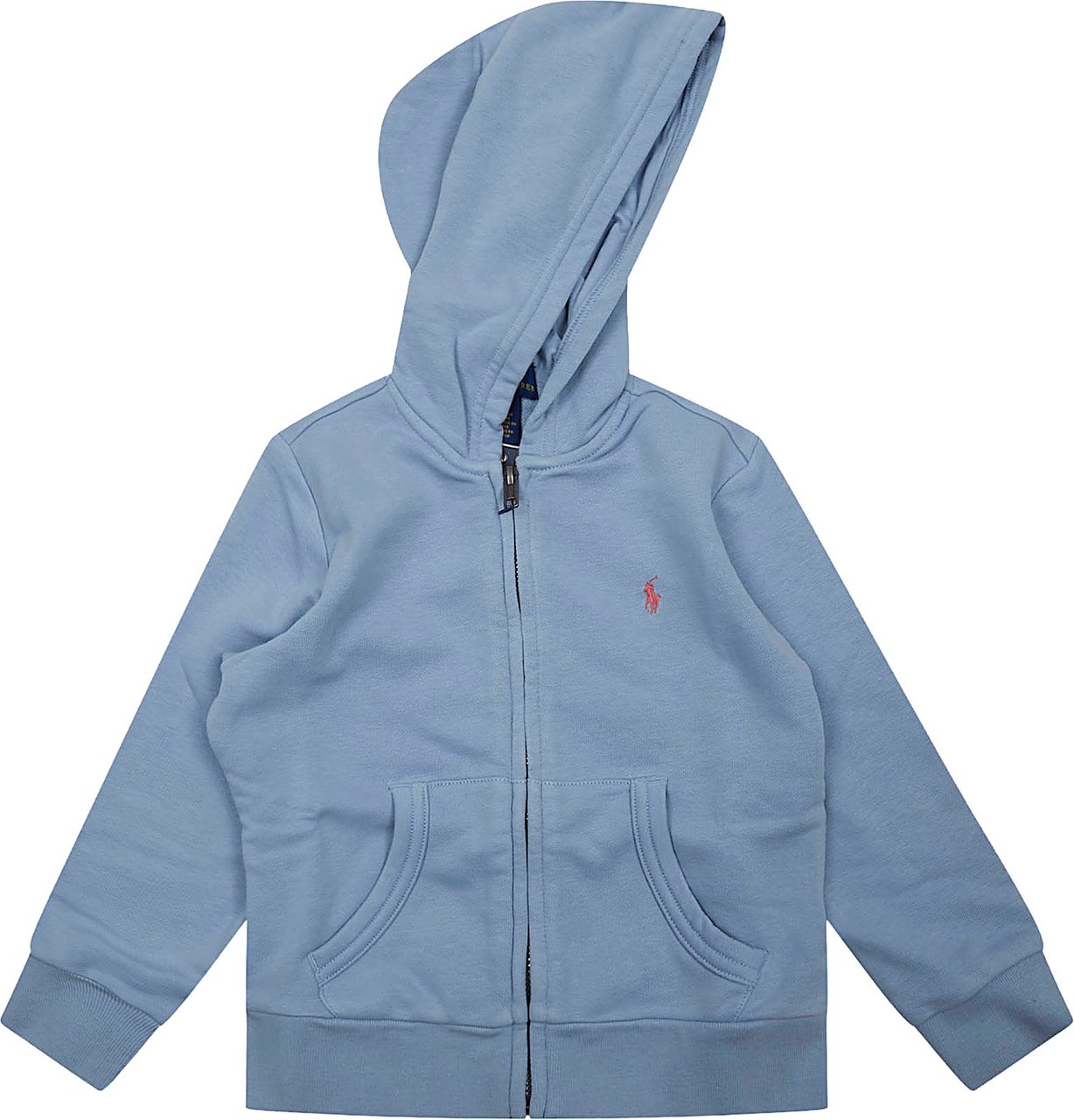 RALPH LAUREN KIDS LS FZ HOOD-KNIT SHIRTS-SWEATSHIRT Lichtblauw