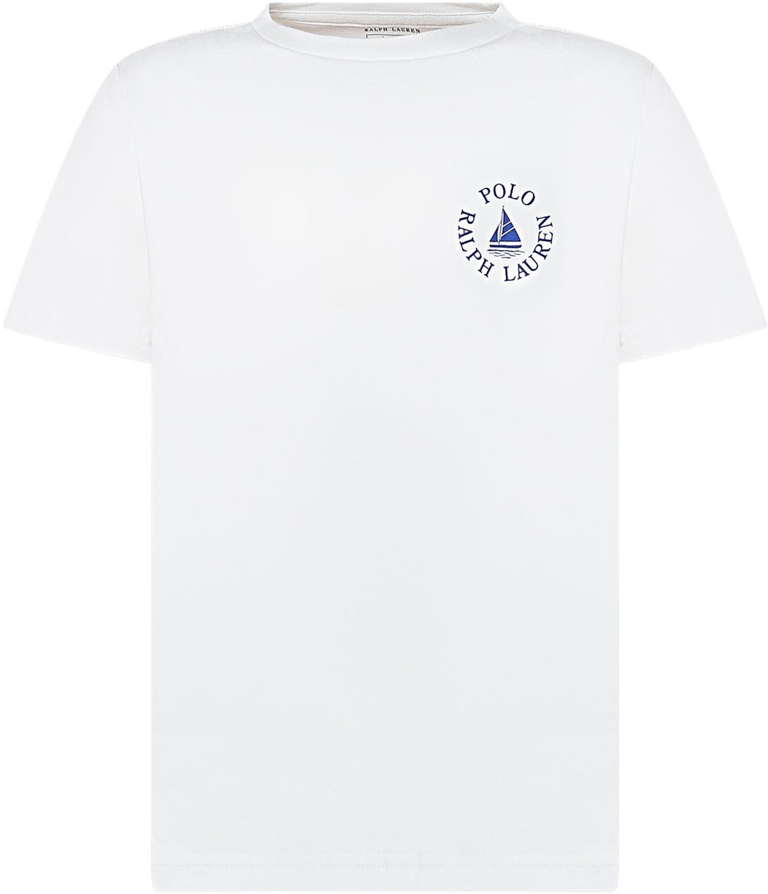 Ralph Lauren T-shirt Bambino in Cotone con Stampa Logo Wit